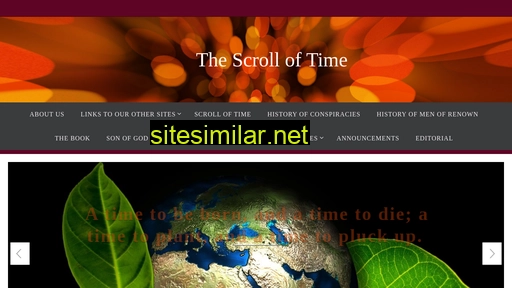 Thescrolloftime similar sites