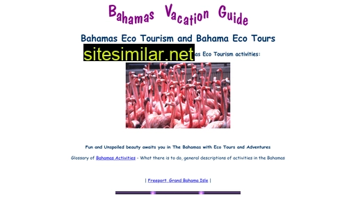 The-bahamas-eco-tours similar sites