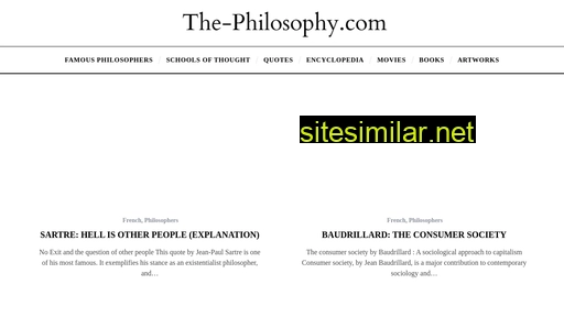 the-philosophy.com alternative sites