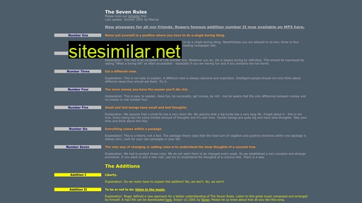 The-seven-rules similar sites