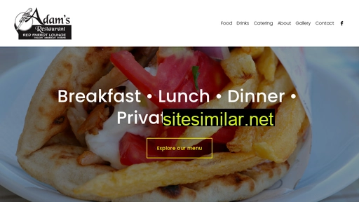 theadamsrestaurant.com alternative sites