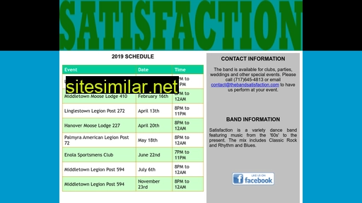 thebandsatisfaction.com alternative sites
