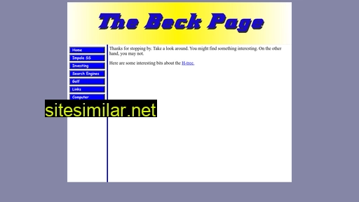 thebeckpage.com alternative sites