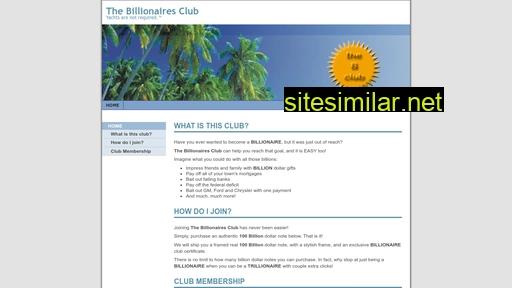 thebillionareclub.com alternative sites