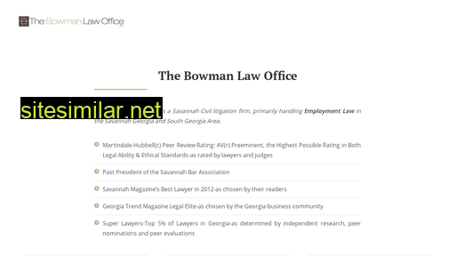 thebowmanlawoffice.com alternative sites