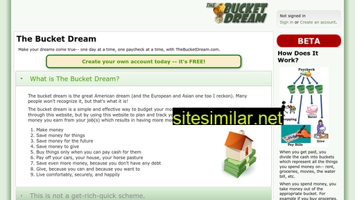 thebucketdream.com alternative sites
