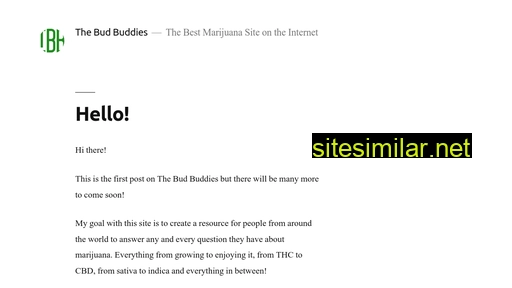 Thebudbuddies similar sites