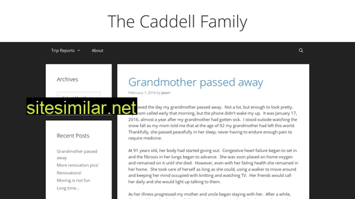 Thecaddellfamily similar sites