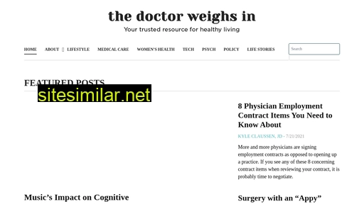 thedoctorweighsin.com alternative sites
