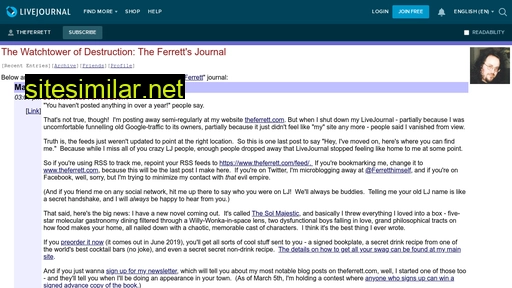 theferrett.livejournal.com alternative sites