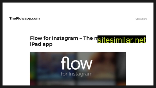 Theflowapp similar sites