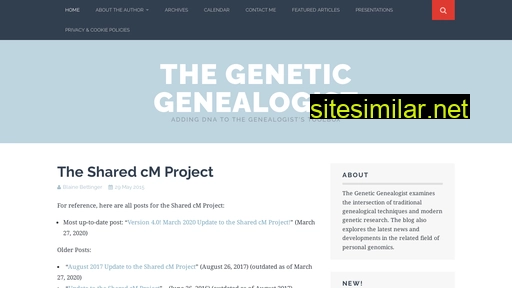 Thegeneticgenealogist similar sites