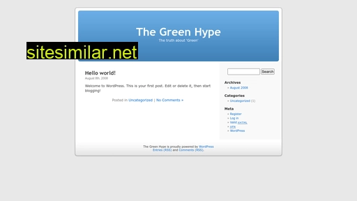 thegreenhype.com alternative sites