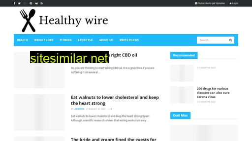 thehealthywire.com alternative sites