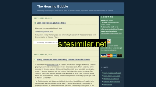 Thehousingbubbleblog similar sites
