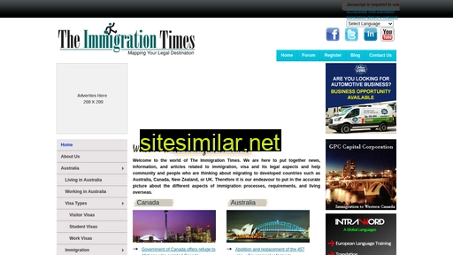 theimmigrationtimes.com alternative sites