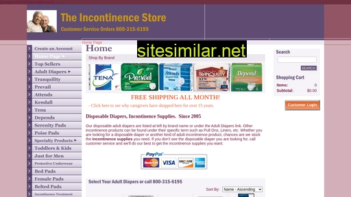 theincontinencestore.com alternative sites