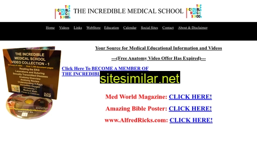 theincrediblemedicalschool.com alternative sites