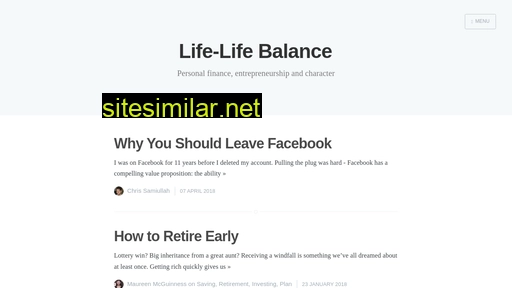 thelifelifebalance.com alternative sites