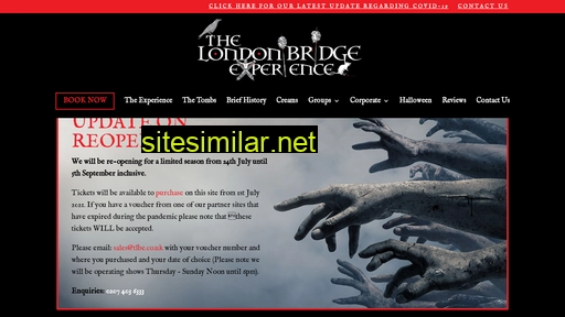 thelondonbridgeexperience.com alternative sites