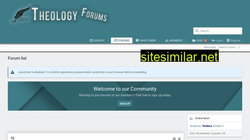 theologyforums.com alternative sites