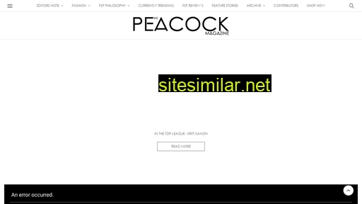 thepeacockmagazine.com alternative sites