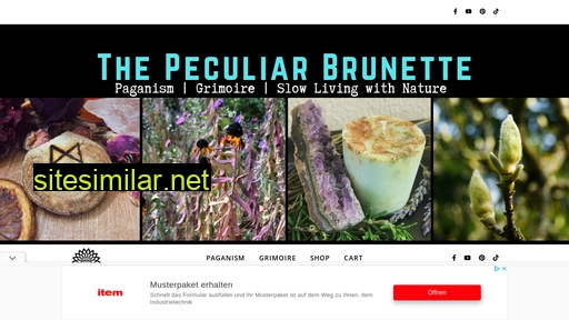 thepeculiarbrunette.com alternative sites