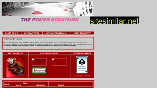 Thepokerbookmark similar sites