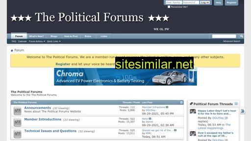 thepoliticalforums.com alternative sites