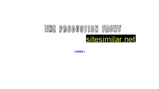 Theproductionfront similar sites