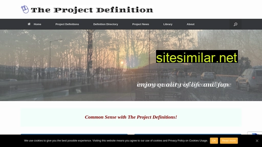 Theprojectdefinition similar sites