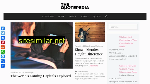 Thequotepedia similar sites