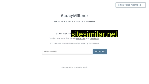 thesaucymilliner.com alternative sites