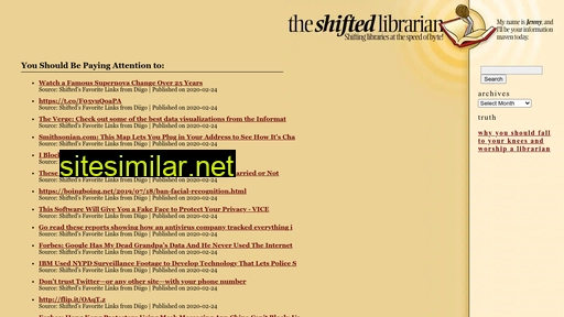 theshiftedlibrarian.com alternative sites