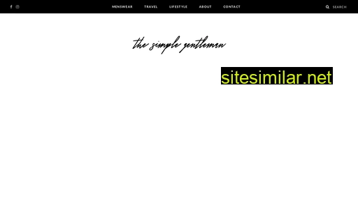 thesimplegentleman.com alternative sites
