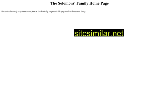 Thesolomons similar sites