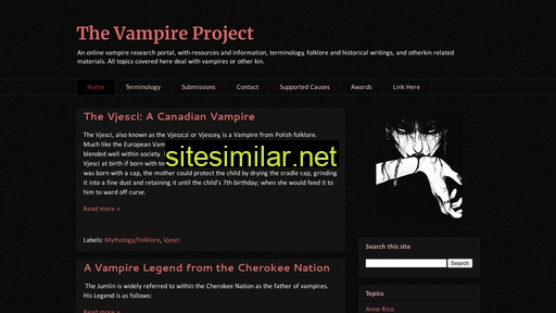 Thevampireproject similar sites
