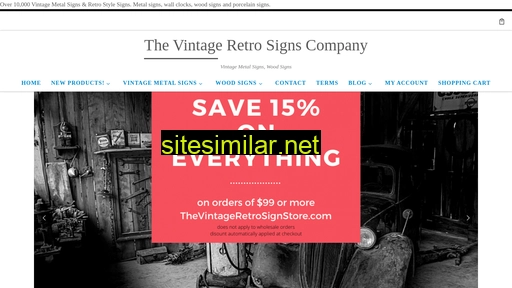 Thevintageretrosignstore similar sites