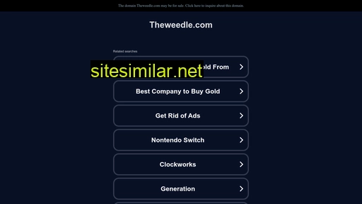 Theweedle similar sites