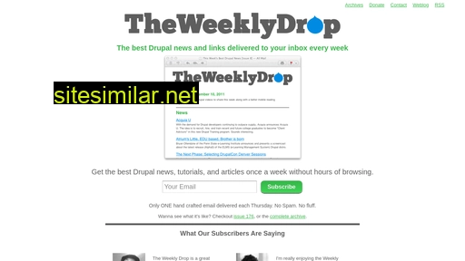 theweeklydrop.com alternative sites