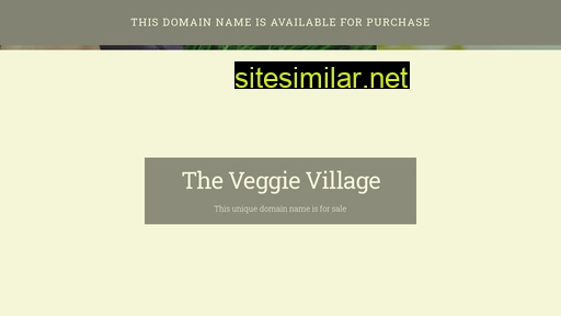 Theveggievillage similar sites