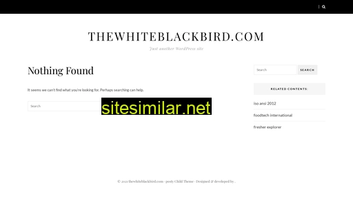 Thewhiteblackbird similar sites