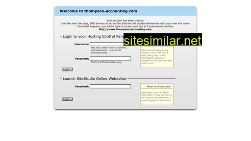 Thompson-accounting similar sites