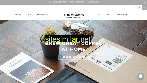 thomsonscoffee.com alternative sites