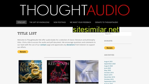 thoughtaudio.com alternative sites