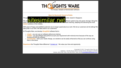 thoughtsware.com alternative sites