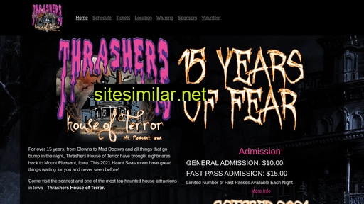 thrashershouseofterror.com alternative sites