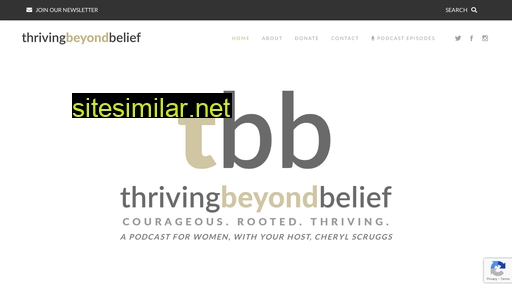 thrivingbeyondbelief.com alternative sites