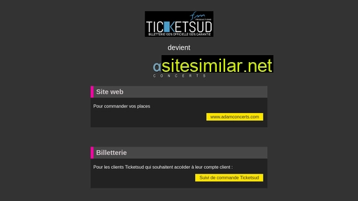 ticketsud.com alternative sites