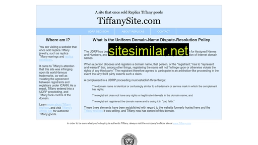 tiffanysite.com alternative sites
